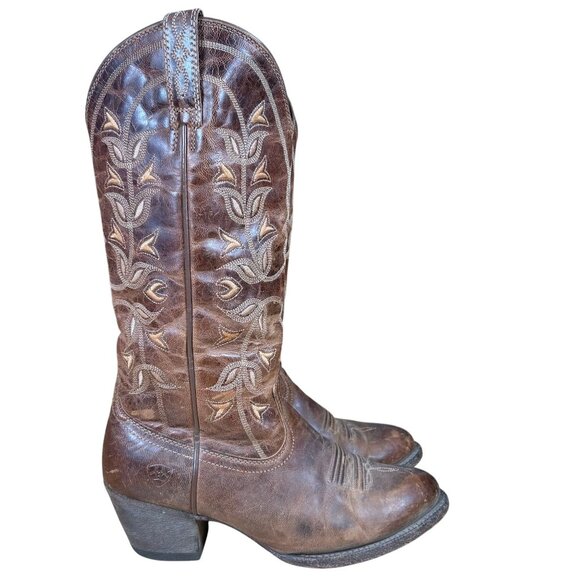 Ariat Desert Holly Western Boot Pearl Brown Size 7 - Picture 1 of 8